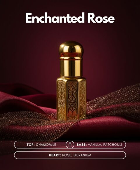 Enchanted Rose Roll-On Attar (Premium Wooden Box, 6ml)